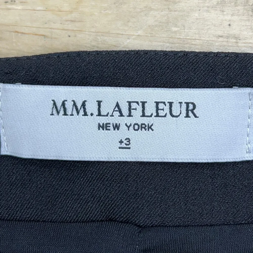 MM Lafleur Women Plus Size +3 US 24 Skirt Pencil Straight Stretch Side Zip Black